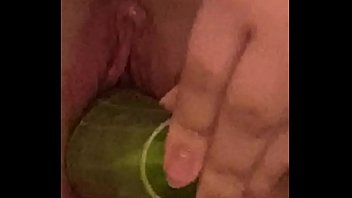 A Cucumber Will Do for Dick Hungry Girl