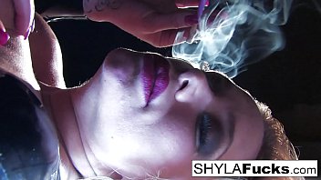 Shyla Stylez loves to puff just for you